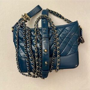 CHANEL Gabrielle Small Chevron Shoulder Bag